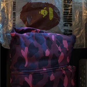 Bape Purple and Pink Camo Backpack